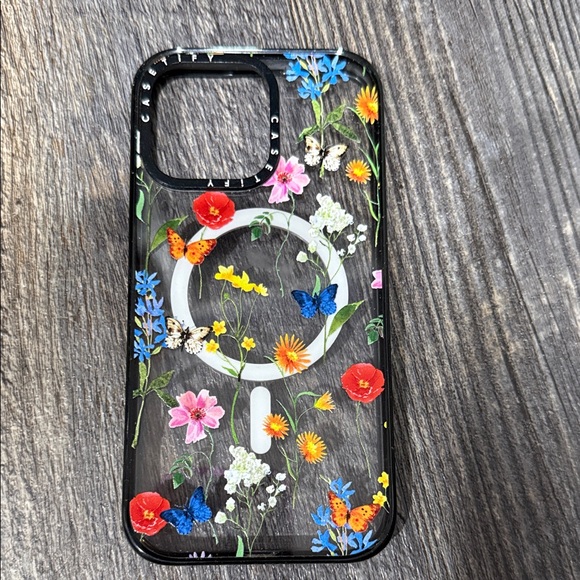Casetify Floral Pattern 15 promax Phone Case - Black - Picture 1 of 4